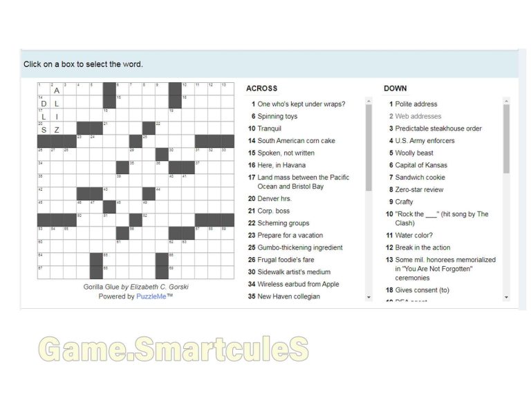 Free Crossword Puzzle Games: A Fun and Challenging Puzzle Game